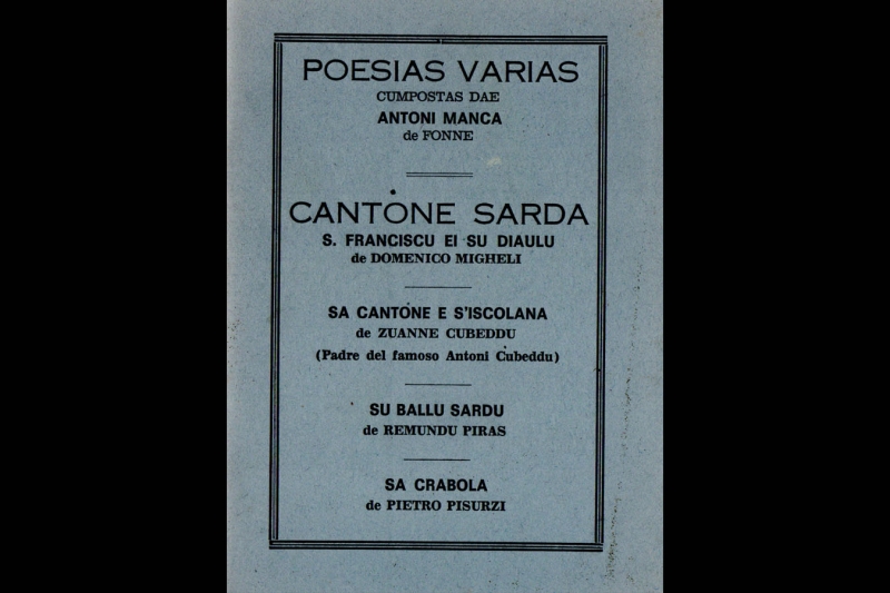Da Poesias Varias - Sonetto dialettale